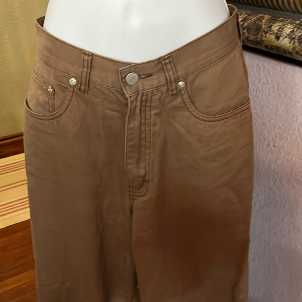EUC VTG Eddie Bauer Jeans- brown straight leg Sz 4